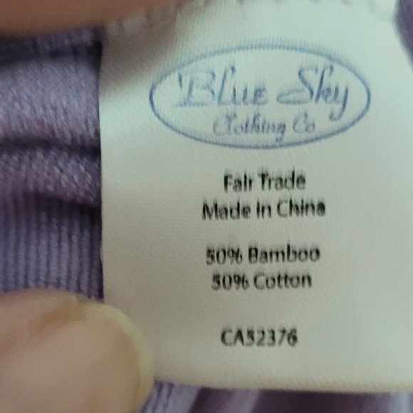 Guc Blue Sky lilac lightweight knit open front cardigan size M - Picture 9 of 9